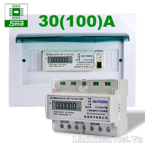 Công tơ điện tử 3 pha DTS7026 50Hz 30(100)A