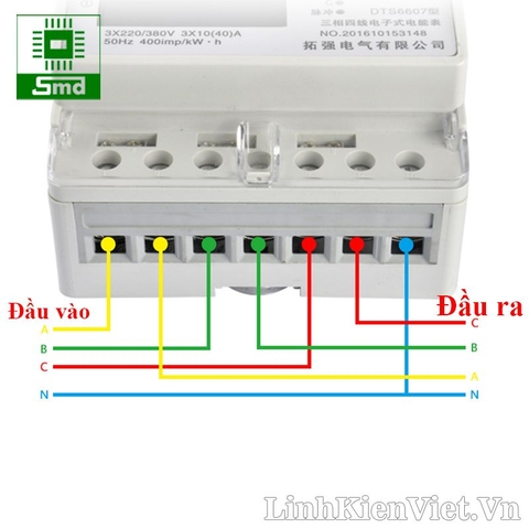 Công tơ điện tử 3 pha DTS7026 50Hz 20(80)A