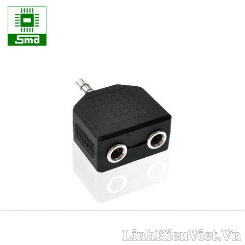 Jack Audio đực 3.5mm hai đầu ra cái 3.5