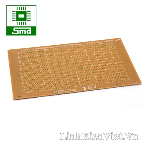 (CHO XOA ) PCB đục lỗ 9x15cm sừng