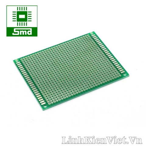 Phíp đồng đục lỗ , bo PCB thủy tinh 1 mặt 7x9cm