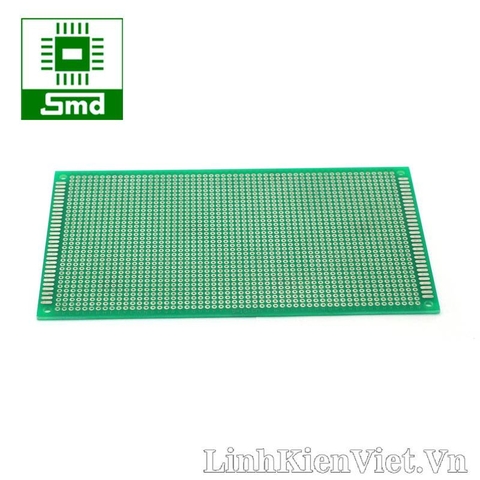 CHUYỂN MÃ 422100 Phíp đồng đục lỗ , bo PCB thủy tinh 1 mặt 9x15 cm