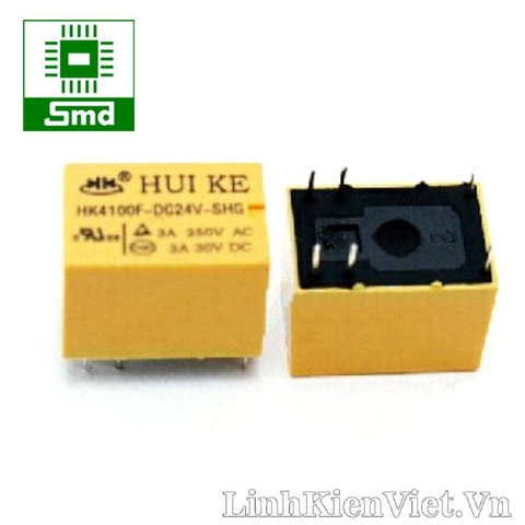 Relay HUIKE hK4100F-DC24V-SHG (3A - 6 chân)