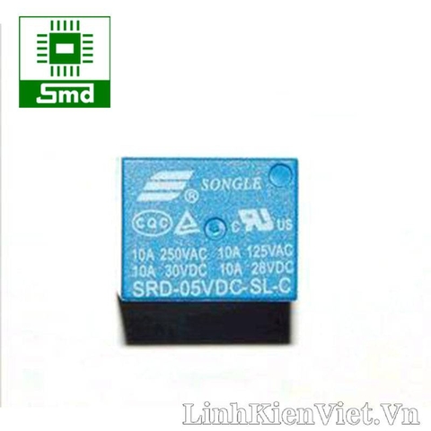 Relay SONGLE SRD-05VDC-SL-C 5V (10A - 5 chân)