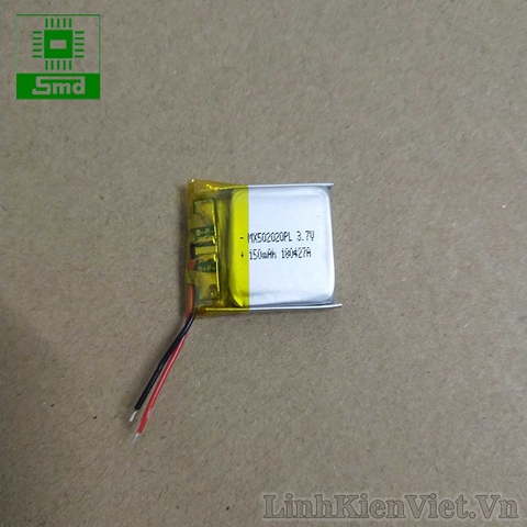 Pin lithium 502020 150MAH 3.7V