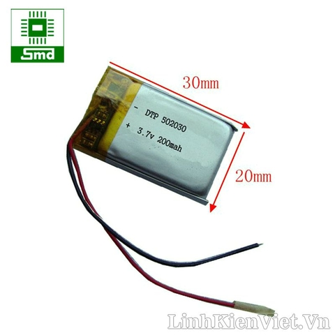 Pin lithium 502030 200MAH 3.7V__AE3-4