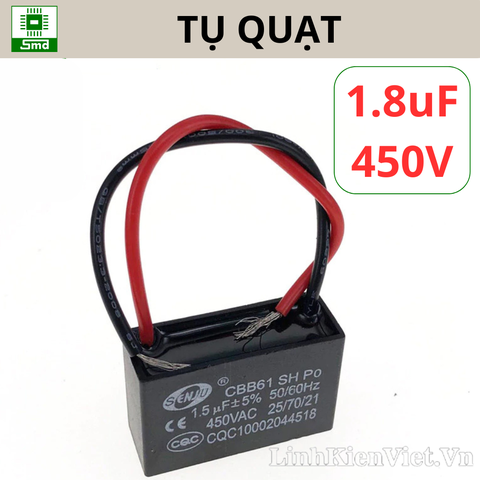 Tụ quạt 1.8uF 450V (38x17x27)