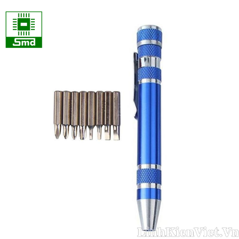Bộ Tua Vít Sửa Chữa Đa Năng 8 Trong 1 chuôi hợp kim nhôm Bỏ Túi Tiện Dụng