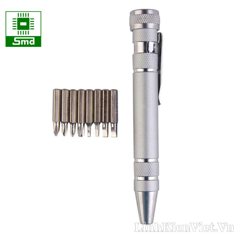 Bộ Tua Vít Sửa Chữa Đa Năng 8 Trong 1 chuôi hợp kim nhôm Bỏ Túi Tiện Dụng