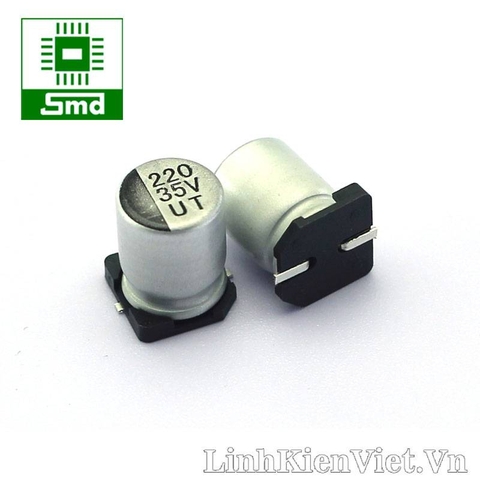 Tụ nhôm 220uF 35V 8x10mm