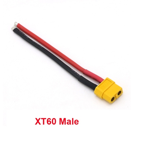 (XT60 Cái Hàn Dây) - Dây Cáp Silicone Nối đực Cái Male / Female (100mm)
