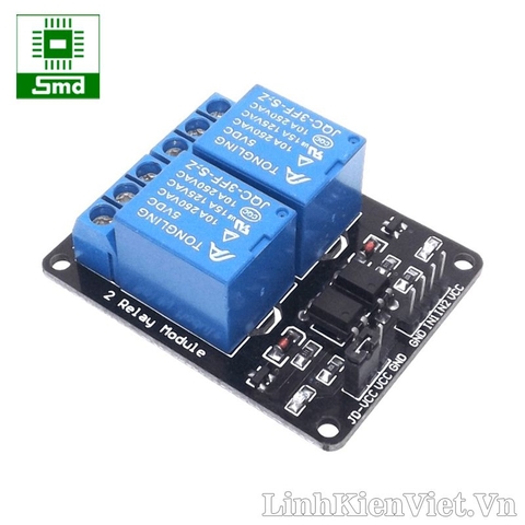 Module 2 relay đóng cắt thiết bị điện 5V 10A 2 kênh