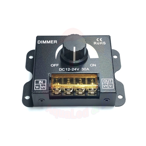 Dimmer Điều tốc DC 12-24V 30A, băm xung PWM điều chỉnh tốc độ, độ sáng
