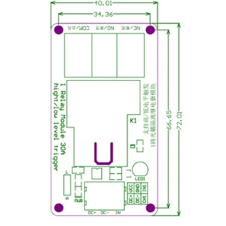 Module relay 1 kênh 30A