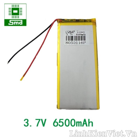 Pin lithium 8050116 6500mAh 3.7V