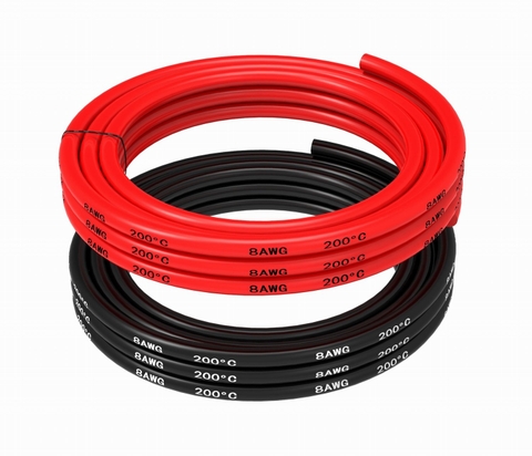 10AWG - Dây Silicon Đen chịu nhiệt loại to(10AWG - 5.25mm2) chống cháy, chịu dòng cao