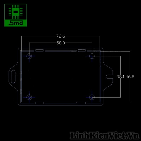 Hộp nhựa 79x53x30