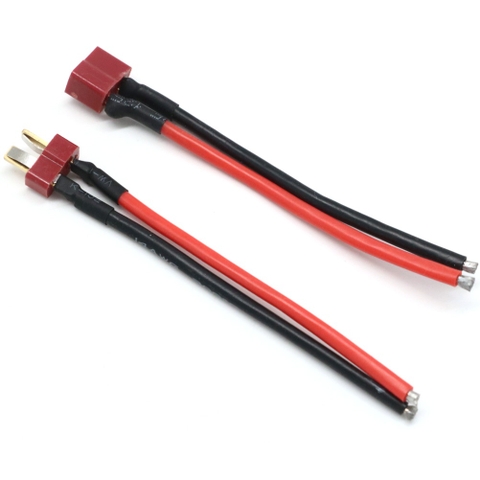 Dây Cáp Silicone Đầu T Plug Nối đực Cái Male / Female (100mm)