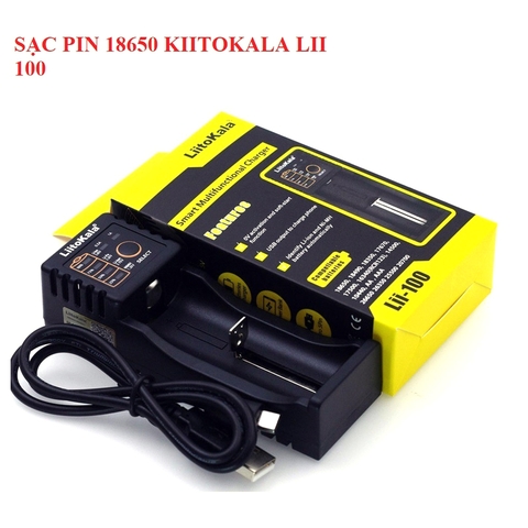 Lii 100 - Bộ sạc pin đa năng litokala 1 khay pin – Linh kiện điện tử SMD