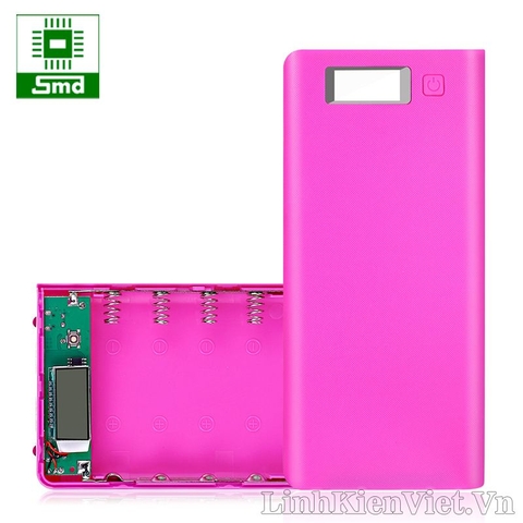 Box sạc dự phòng 8 cell LCD