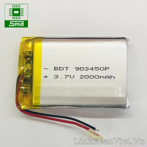 Pin lithium 903450 2000mAh 3.7V