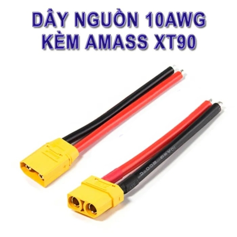 Dây Cáp Silicone Đầu XT90 Nối đực Cái Male / Female (100mm)