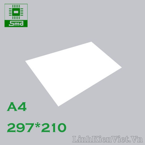 Mica 2mm A4 Trắng sữa