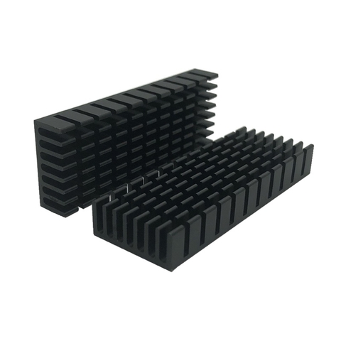 Nhôm tản nhiệt 70x22x10mm - Loại có keo