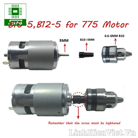 Bộ đầu kẹp mũi khoan 775 B10 (0.6-6mm)