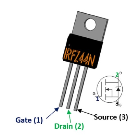 IRFZ44N kênh N Channel mosfet 50A - 60V TO-220 chân cắm Hàng chính hãng