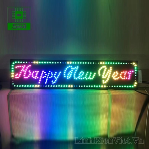 COMBO BIỂN LED HAPPY NEW YEAR (FULL BỘ - KÈM NGUỒN)