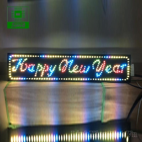 COMBO BIỂN LED HAPPY NEW YEAR (FULL BỘ - KÈM NGUỒN)