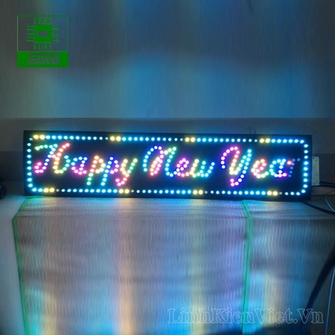 COMBO BIỂN LED HAPPY NEW YEAR (FULL BỘ - KÈM NGUỒN)