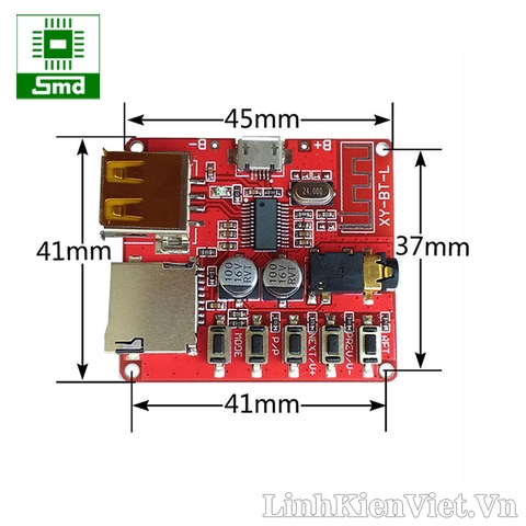 Mạch giải mã âm thanh bluetooth 4.1 USB TF