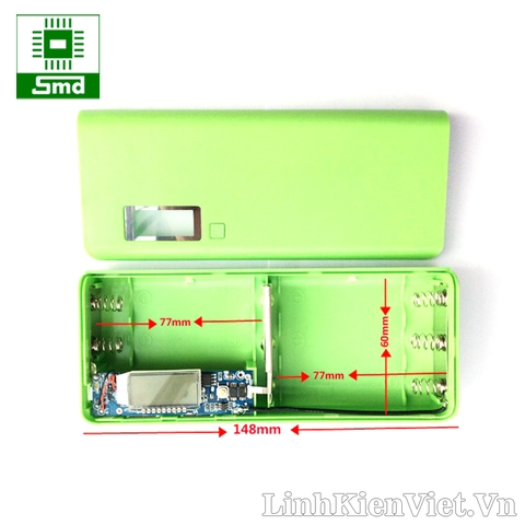 Box sạc dự phòng 5 cell LCD V1