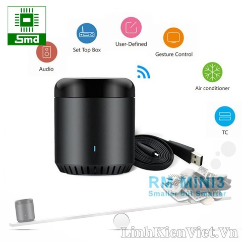 Trung tâm điều khiển nhà thông minh Broadlink RM Mini 3