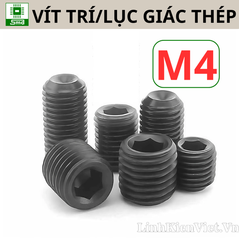 (Gói 10c) Vít cấy / trí lục giác Thép đen Size M5