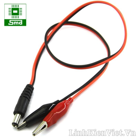 Cable cấp nguồn DC5.5mm kèm kẹp cá sấu (0.5m)