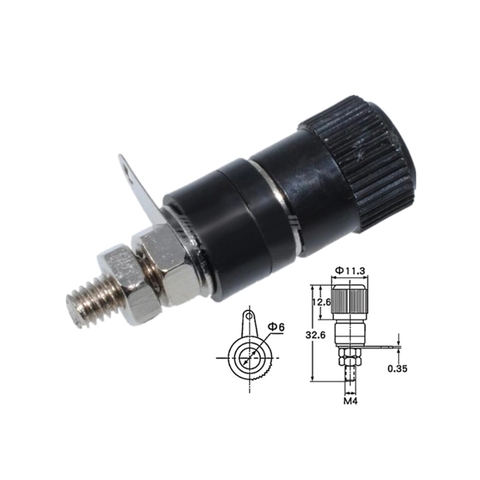Cọc cắm jack bắp chuối 4mm, chân cắm banana