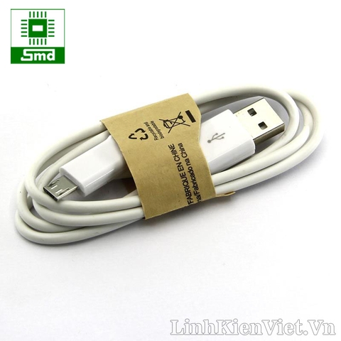 Cáp micro USB 1m màu trắng Samsung