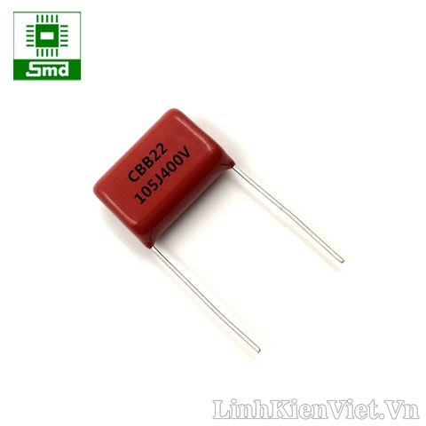 (CHỜ XÓA - KHÔNG BÁN MÃ NÀY) Tụ  polyester CBB22 105 - 1uF 400V 15mm