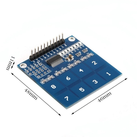 Mạch module cảm biến chạm tay 8 kênh TTP226 digital touch sensor 8 channel