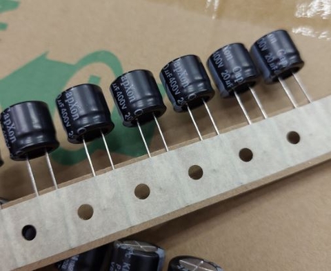 Tụ Hóa Capxon 20uF 400V Capxon capacitor kích thước 12.7 x 12.7mm ...
