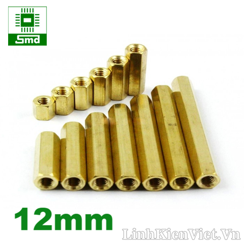 Chân đồng M3 Cái - Cái 12mm