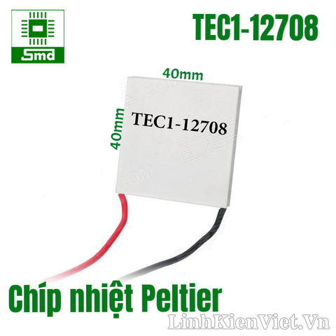 Chíp nhiệt Peltier TEC1-12708(40mmx40mmx3.5mm)