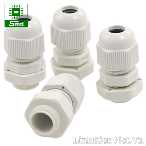 Đầu nối chống nước PG9 màu Trắng