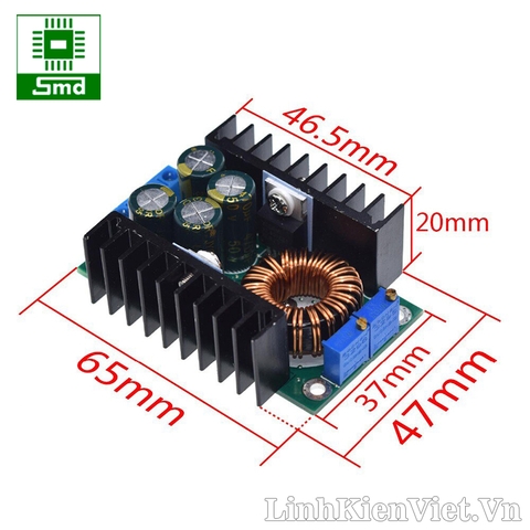 Module hạ áp có chỉnh dòng 300W DC-DC 12A (Vin 4.5-30V)