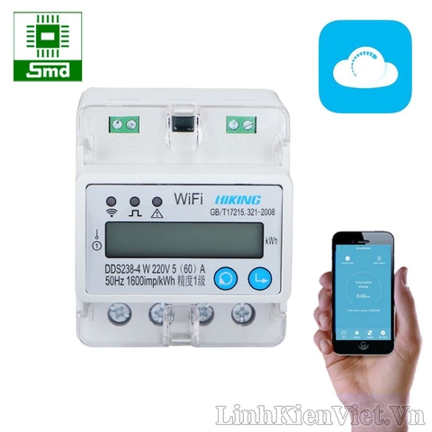 Đồng hồ đo công suất WiFi - HIKING DDS238-4 W 5(60A)