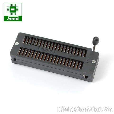 Đế kẹp IC 40P đen rãnh nhỏ