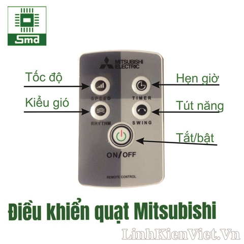 Remote điều khiển quạt Mitsubishi